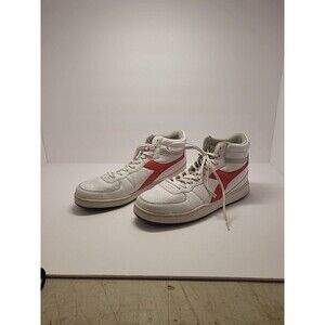 diadora Mi Basket Used High Top  Mens White Sneakers Casual Shoes Size 11 M